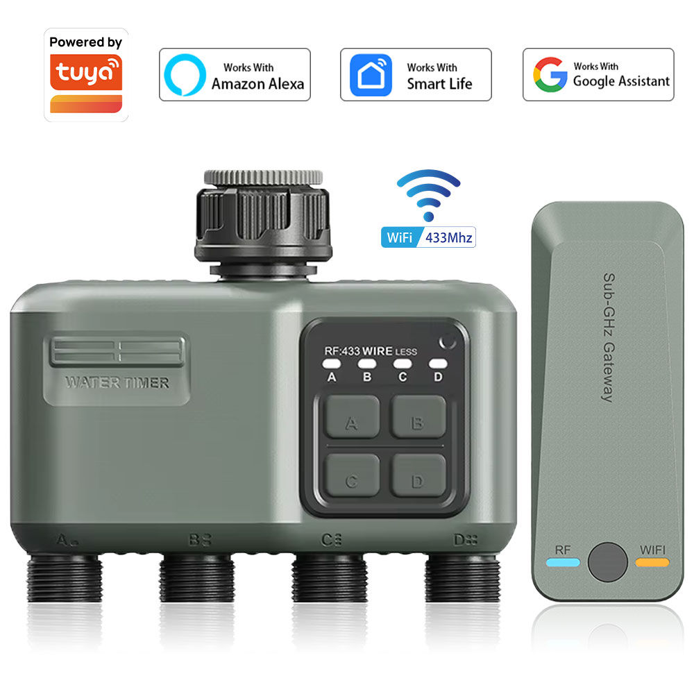 Garden Camera - 4-fach programmierbarer Bewässerungstimer für Gartenschlauch, mit