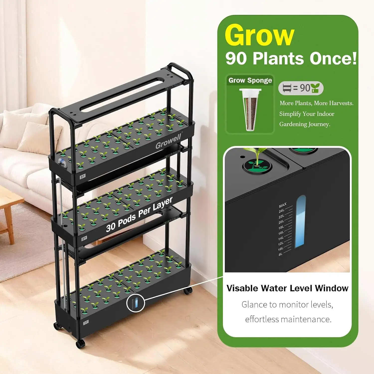 Großes Hydroponisches Anbausys – Indoor Garden Kit Bewertung und Preis